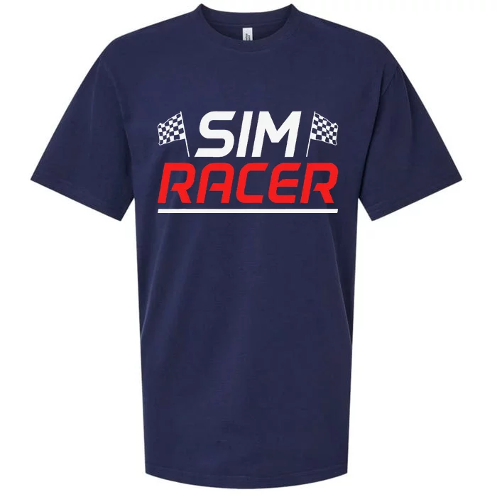 Gaming Simulation Racer Car Race Sim Racing Sueded Cloud Jersey T-Shirt