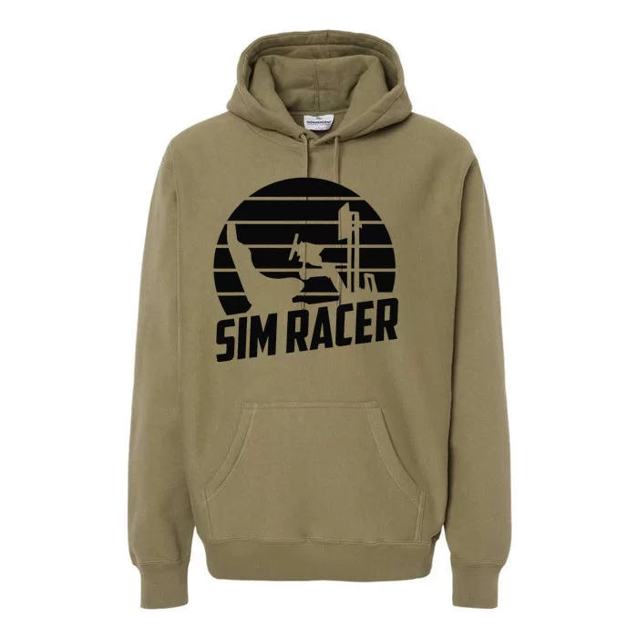 Gaming Simulation Racer Race Car Sim Racing Premium Hoodie