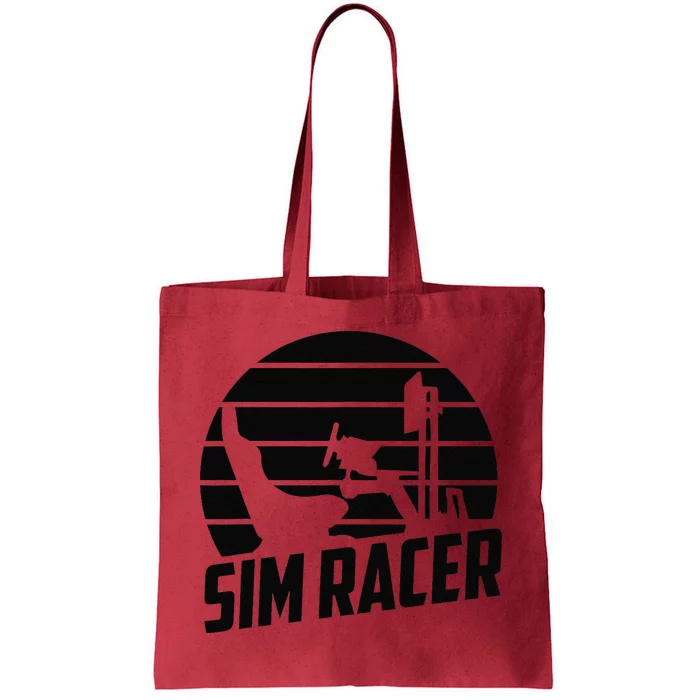 Gaming Simulation Racer Race Car Sim Racing Tote Bag