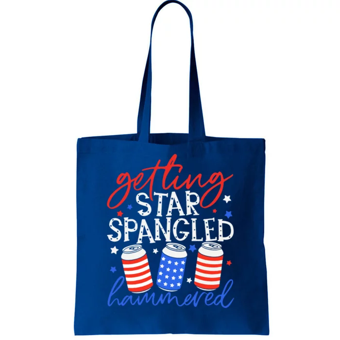 Getting Star Spangled Hammered 4th Of July Patriotic Us Flag Gift Tote Bag