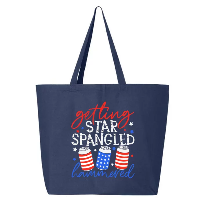 Getting Star Spangled Hammered 4th Of July Patriotic Us Flag Gift 25L Jumbo Tote