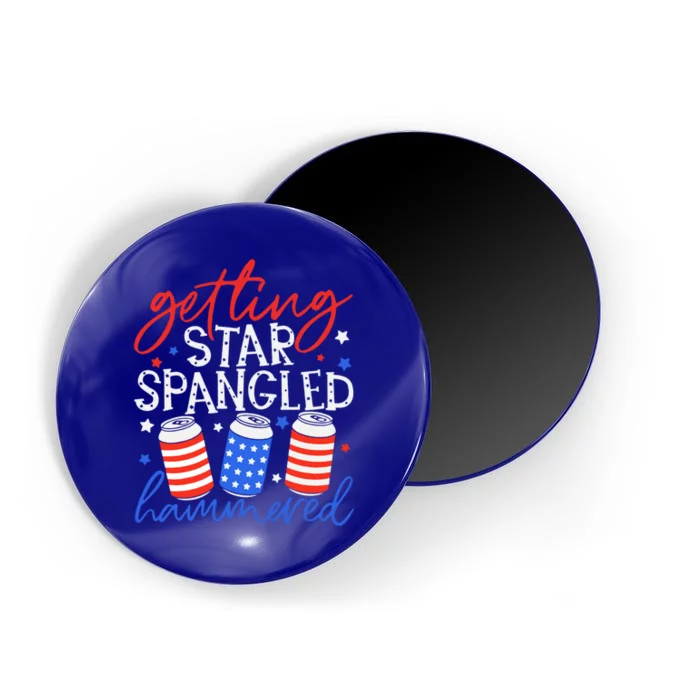 Getting Star Spangled Hammered 4th Of July Patriotic Us Flag Gift Magnet