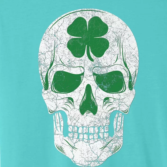 Green Shamrock Skull Irish Ireland ST PATRICKS DAY Gift ChromaSoft Performance T-Shirt