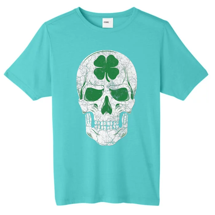 Green Shamrock Skull Irish Ireland ST PATRICKS DAY Gift ChromaSoft Performance T-Shirt