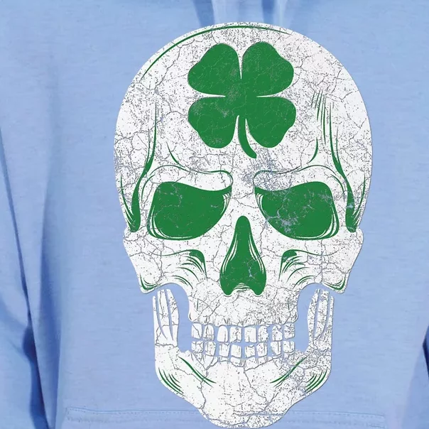 Green Shamrock Skull Irish Ireland ST PATRICKS DAY Gift Unisex Surf Hoodie