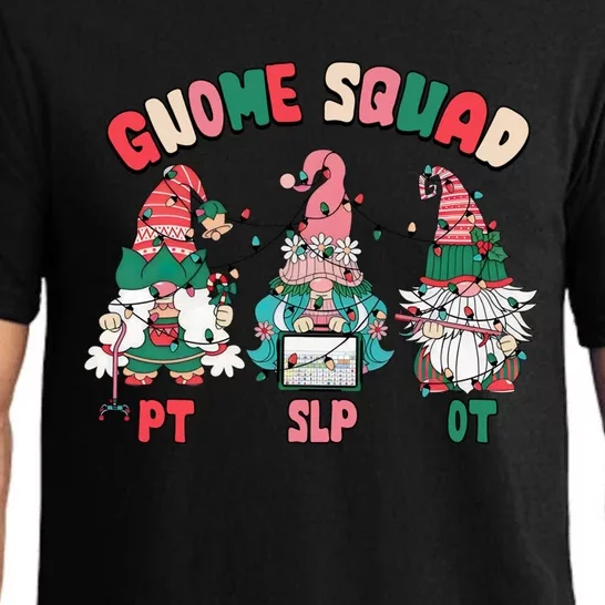 Gnome Squad Slp Ot Pt Christmas Occupational Physical Speech Gift Pajama Set