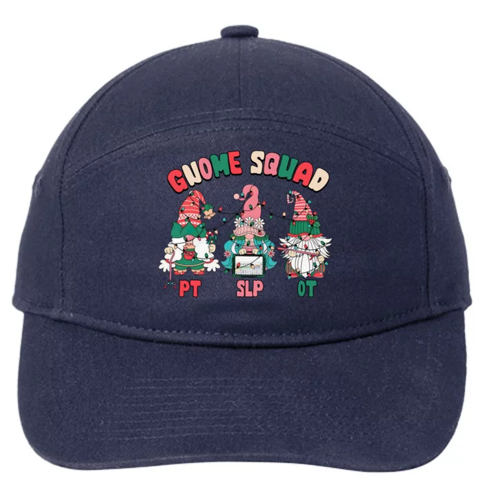 Gnome Squad Slp Ot Pt Christmas Occupational Physical Speech Gift 7-Panel Snapback Hat