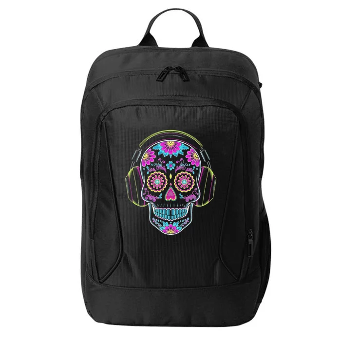 Gamer Sugar Skull Dia De Los Muertos Gaming Day Of The Dead City Backpack