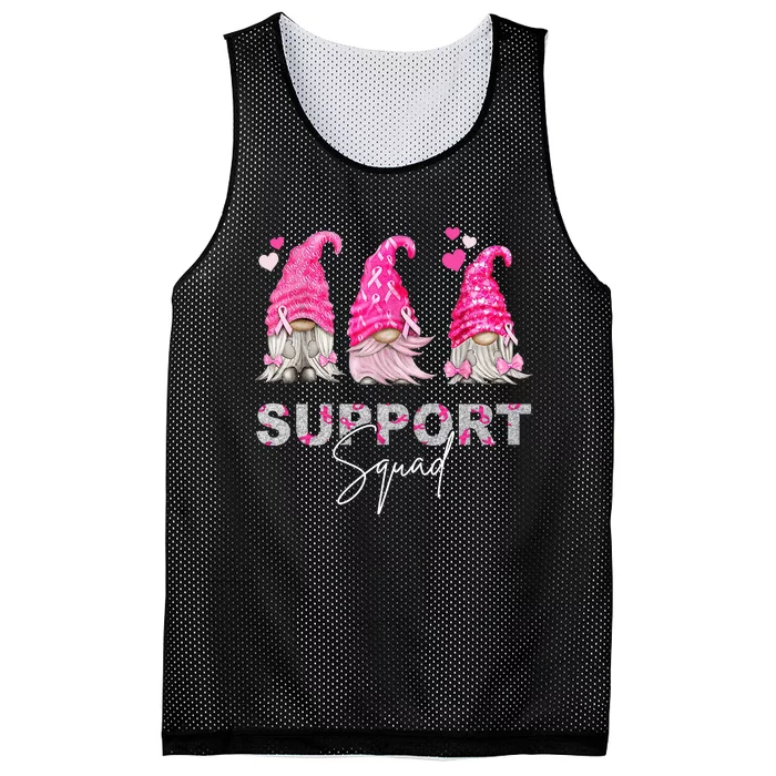 Gnome Support Squad Breast Cancer Mesh Reversible Basketball Jersey Tank