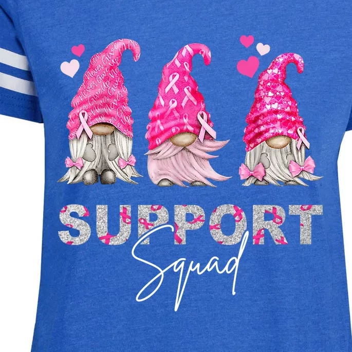 Gnome Support Squad Breast Cancer Enza Ladies Jersey Football T-Shirt