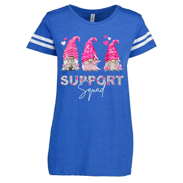 Gnome Support Squad Breast Cancer Enza Ladies Jersey Football T-Shirt