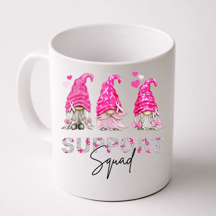 Gnome Support Squad Breast Cancer Front & Back Coffee Mug