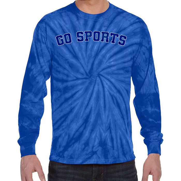 Go Sports Sarcastic Football Gift Tie-Dye Long Sleeve Shirt