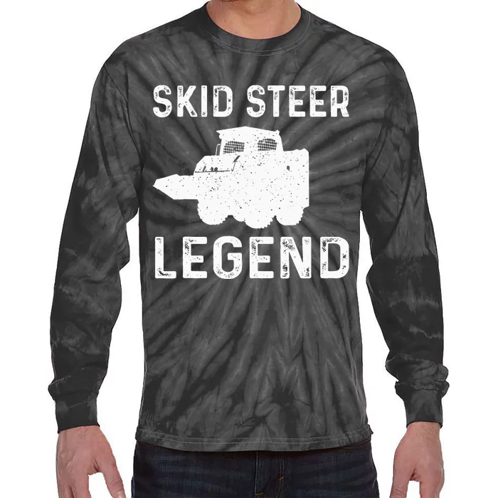 Great S Steer Legend Costume Construction Machinery Tie-Dye Long Sleeve Shirt