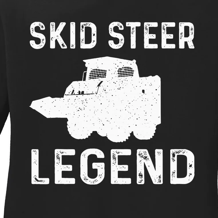 Great S Steer Legend Costume Construction Machinery Ladies Long Sleeve Shirt