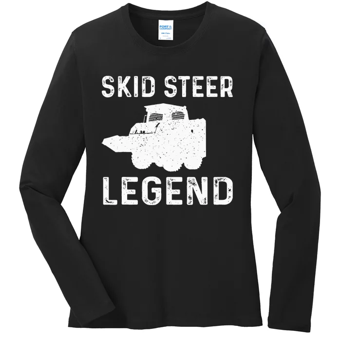 Great S Steer Legend Costume Construction Machinery Ladies Long Sleeve Shirt