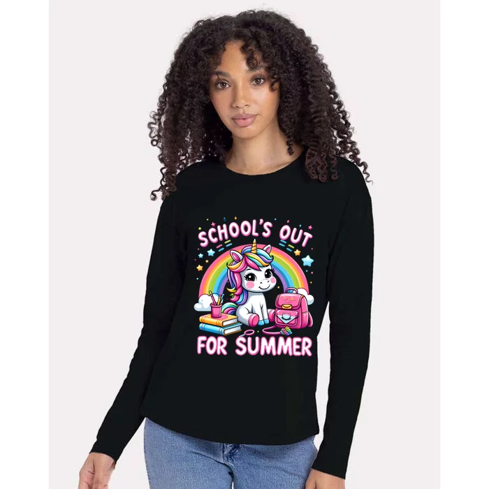 Goodbye School SchoolS Out For Summer Hello Summer Gift Womens Cotton Relaxed Long Sleeve T-Shirt