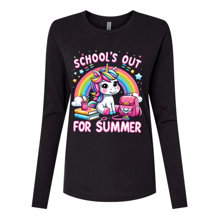 Goodbye School SchoolS Out For Summer Hello Summer Gift Womens Cotton Relaxed Long Sleeve T-Shirt