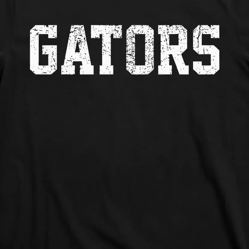 Gators School Sports Fan Team Spirit Mascot Heart T-Shirt