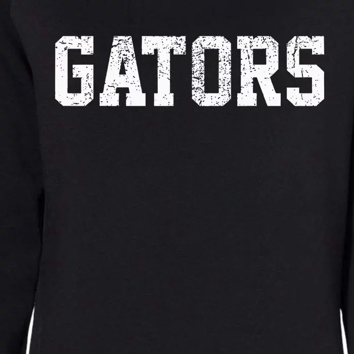 Gators School Sports Fan Team Spirit Mascot Heart Womens California Wash Sweatshirt