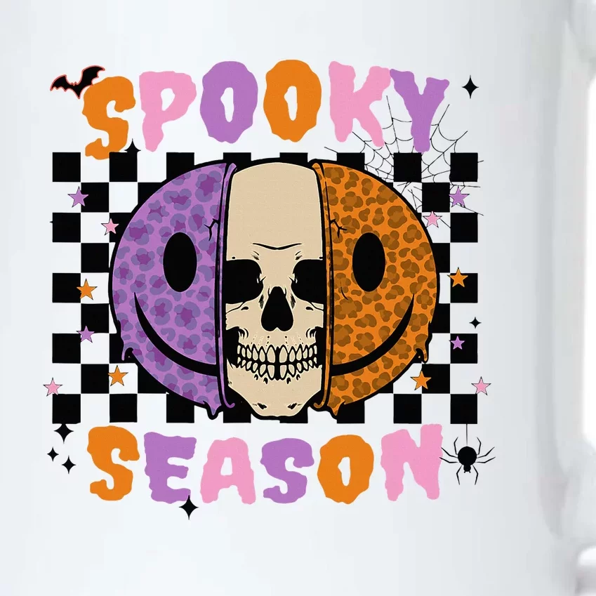 Groovy Spooky Season Halloween Ghost Boo Smile Face Pumpkin Black Color Changing Mug