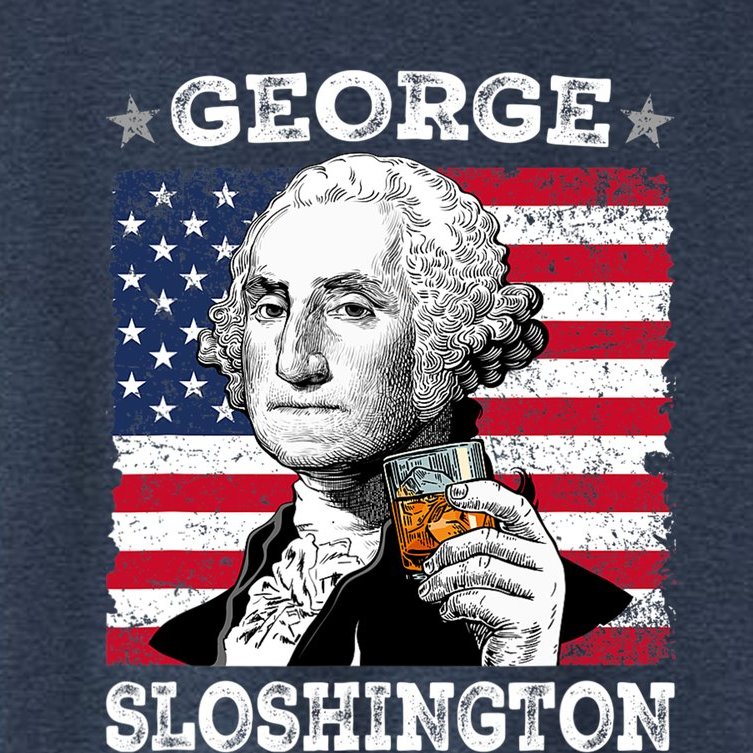 George Sloshington Shirt Funny 4th Of July Women's Crop Top Tee