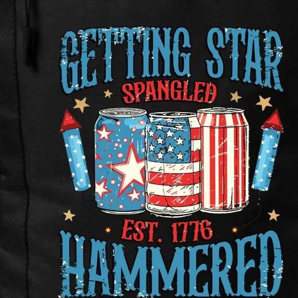 Getting Star Spangled Hammered Funny America 4th Of July Daily Commute Backpack