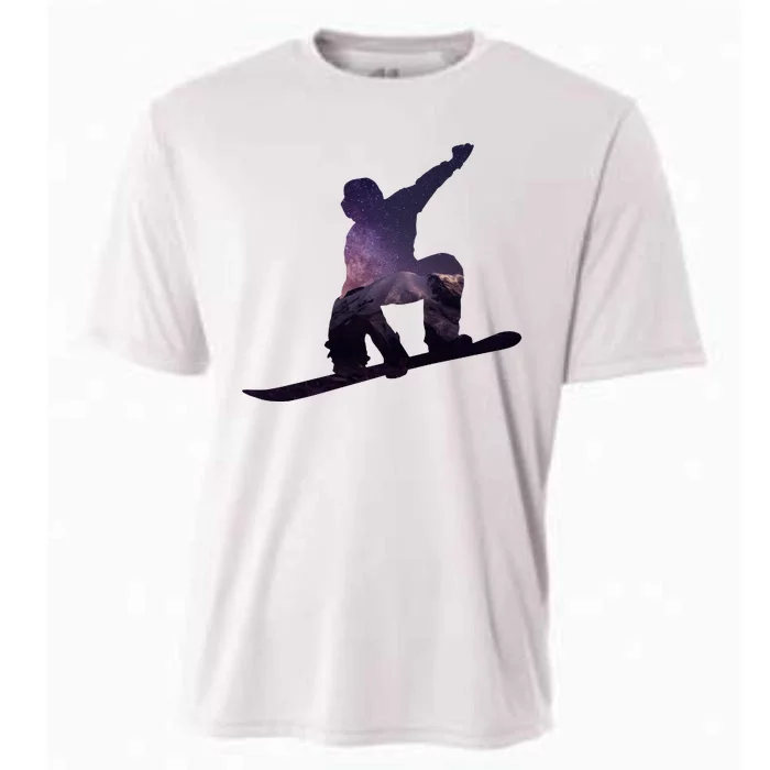 Galaxy Space Ski Boarding Cooling Performance Crew T-Shirt