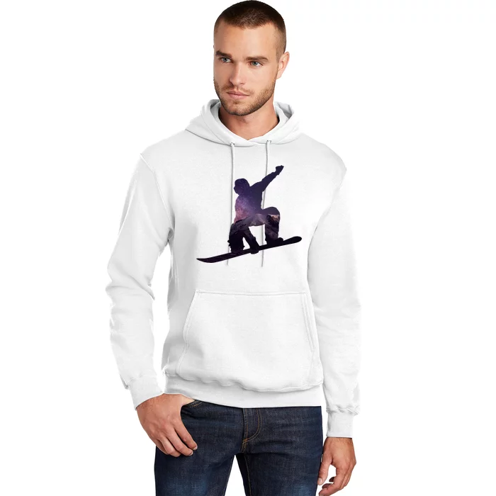 Galaxy Space Ski Boarding Hoodie