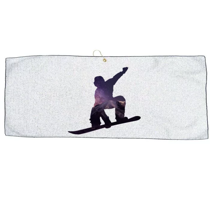 Galaxy Space Ski Boarding Large Microfiber Waffle Golf Towel