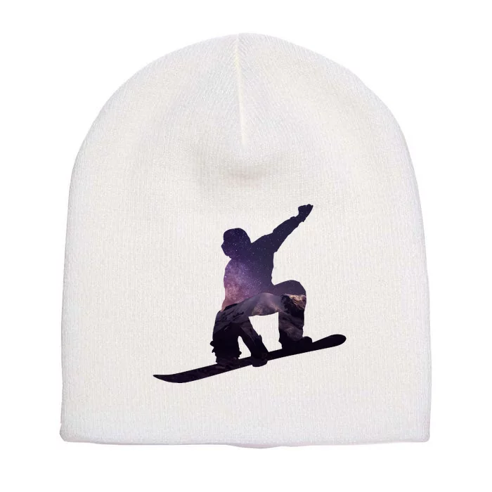 Galaxy Space Ski Boarding Short Acrylic Beanie