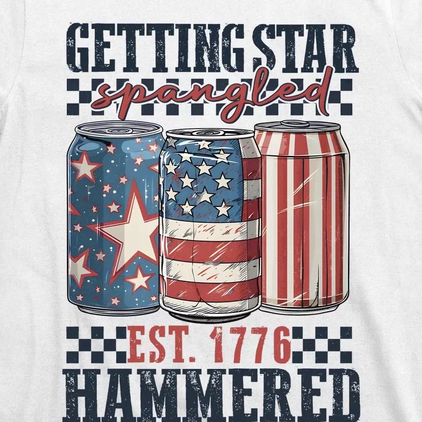 Getting Star Spangled Hammered Independence Day T-Shirt