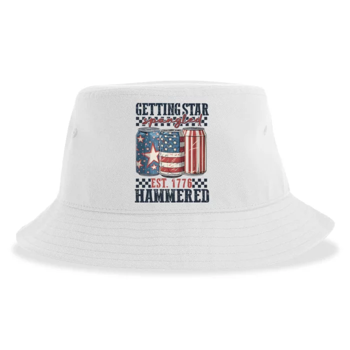 Getting Star Spangled Hammered Independence Day Sustainable Bucket Hat