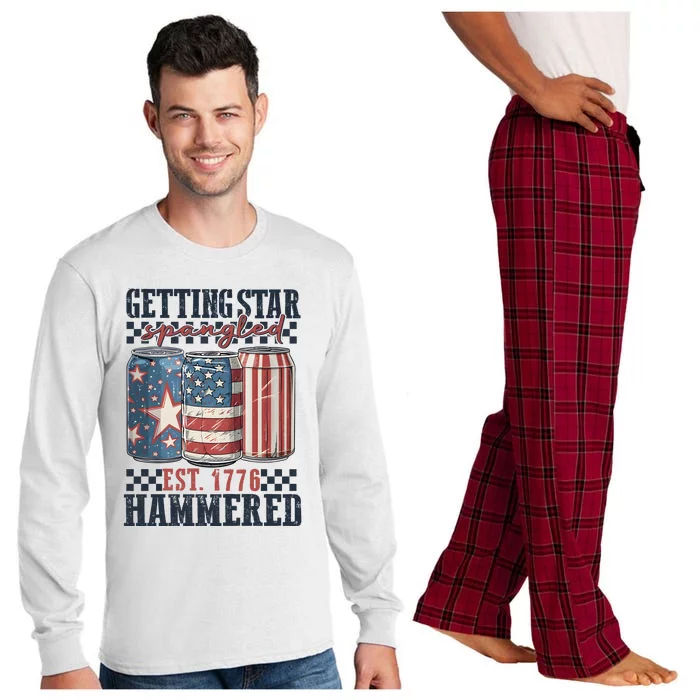 Getting Star Spangled Hammered Independence Day Long Sleeve Pajama Set