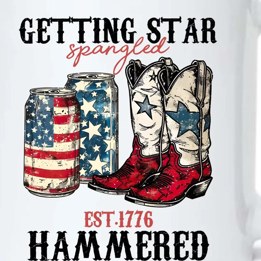 Getting Star Spangled Hammered America 4th Of July Black Color Changing Mug