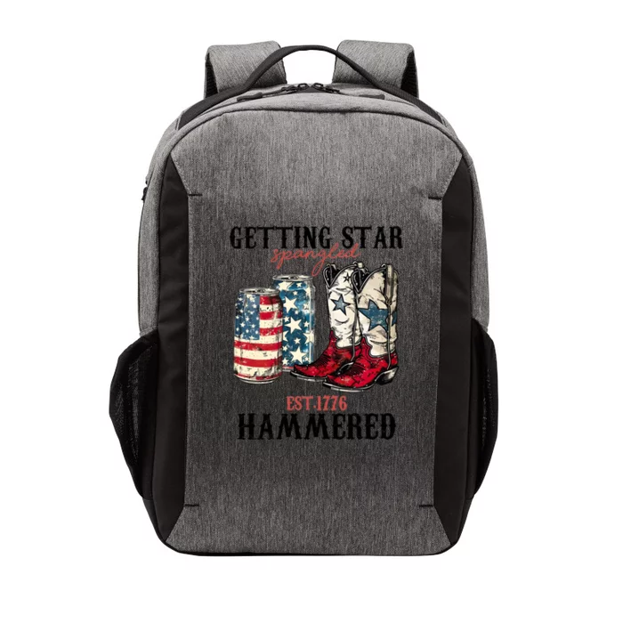 Getting Star Spangled Hammered America 4th Of July Vector Backpack