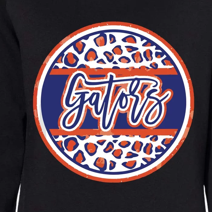 Gators School Sports Fan Team Spirit Mascot Heart Womens California Wash Sweatshirt