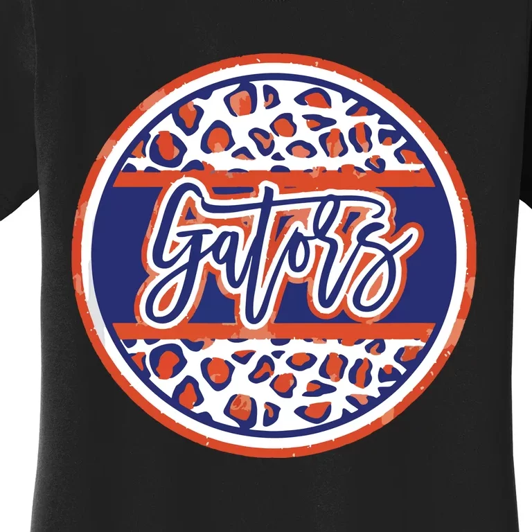 Gators School Sports Fan Team Spirit Mascot Heart Women's T-Shirt