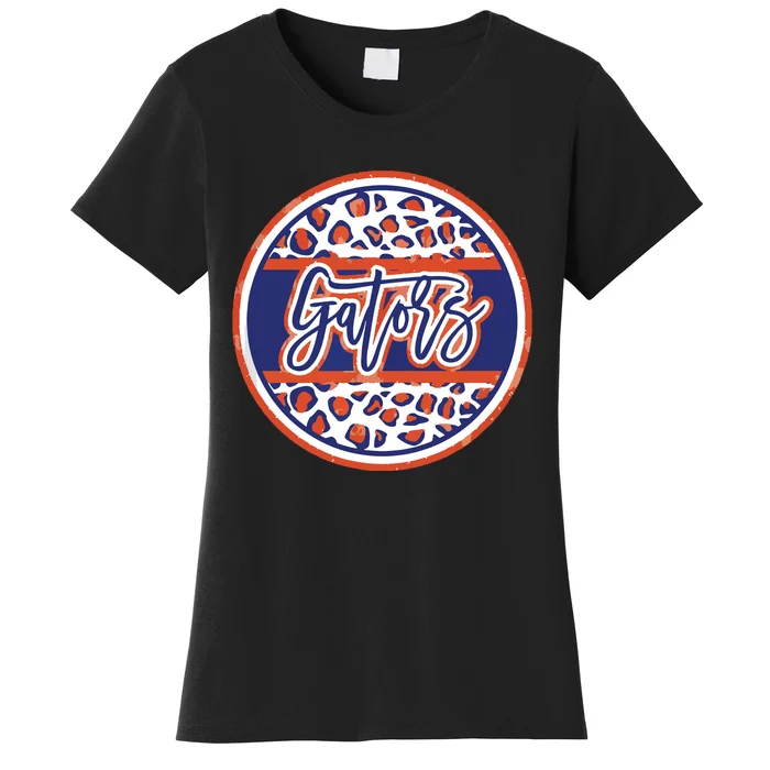 Gators School Sports Fan Team Spirit Mascot Heart Women's T-Shirt