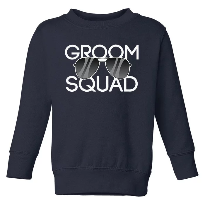 Groom Squad Sunglasses Wedding Bachelor Party Toddler Sweatshirt