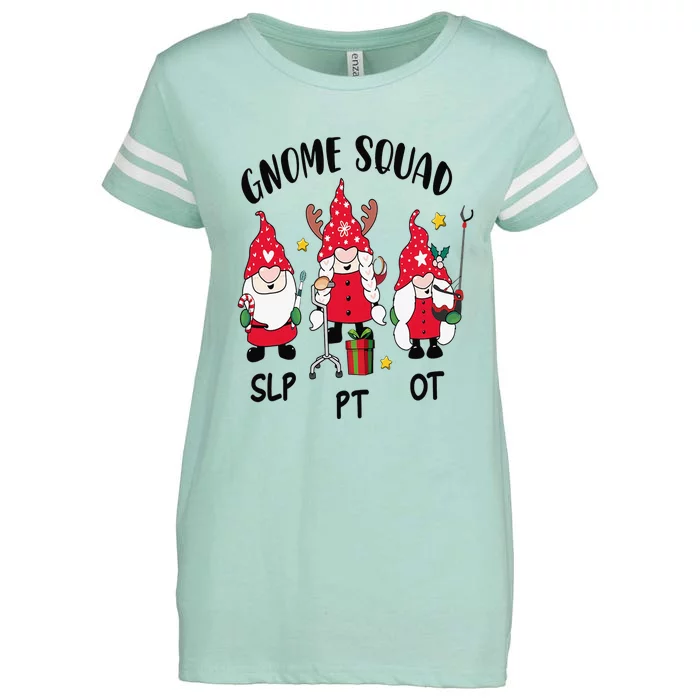 Gnome Squad SLP OT PT Christmas Team Occupational Therapist Enza Ladies Jersey Football T-Shirt