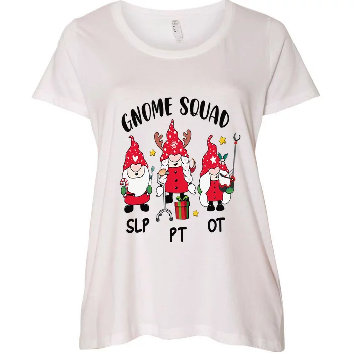 Gnome Squad SLP OT PT Christmas Team Occupational Therapist Women's Plus  Size T-Shirt