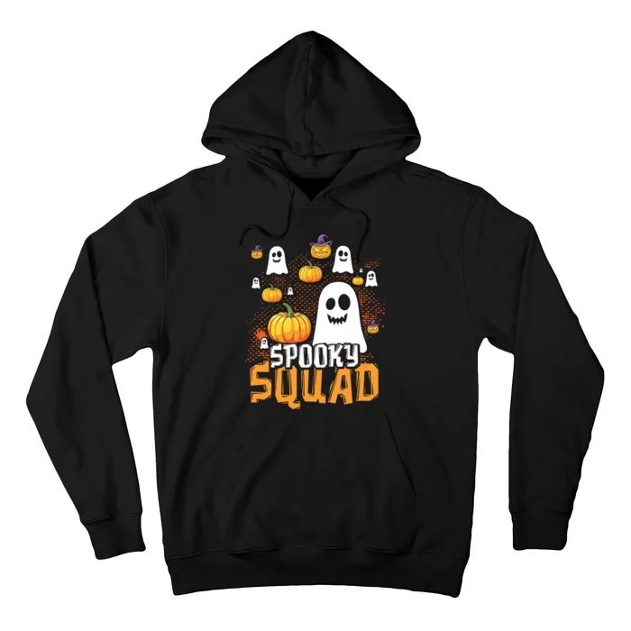 Groovy Spooky Squad Cute Ghost Pumpkin Funny Halloween Kids Hoodie