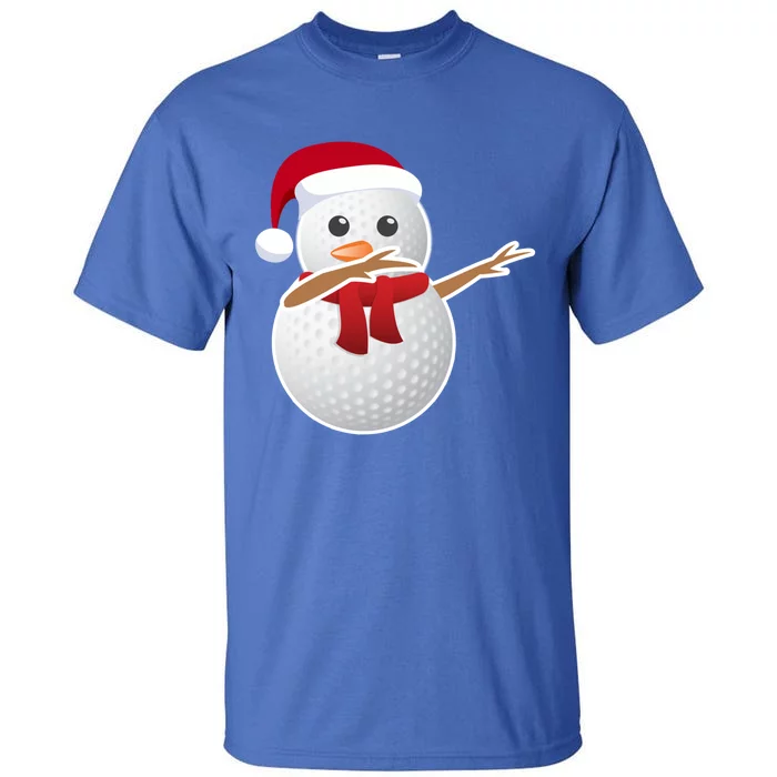 Golf Snow Santa Hat Dabbing Funny Christmas Gift Tall T-Shirt