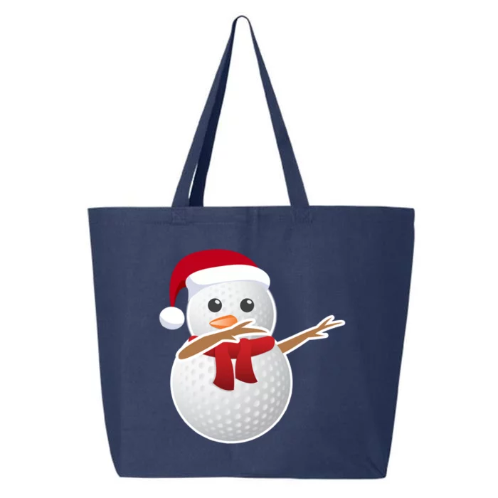 Golf Snow Santa Hat Dabbing Funny Christmas Gift 25L Jumbo Tote