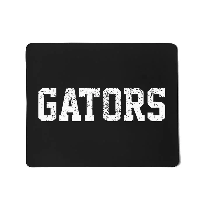 Gators School Sports Fan Team Spirit Mascot Heart Mousepad