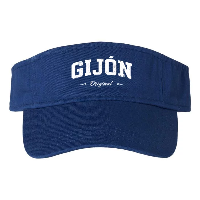 Gijón Spain Sport Souvenir Design Great Gift Valucap Bio-Washed Visor