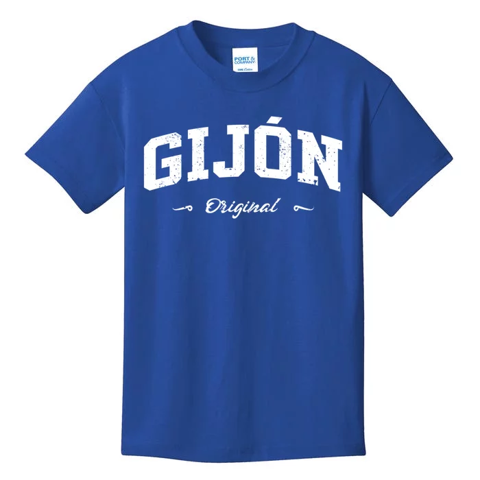 Gijón Spain Sport Souvenir Design Great Gift Kids T-Shirt