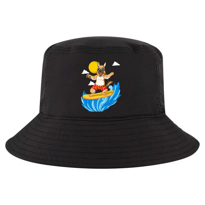 German Shepherd Surfing Cool Comfort Performance Bucket Hat