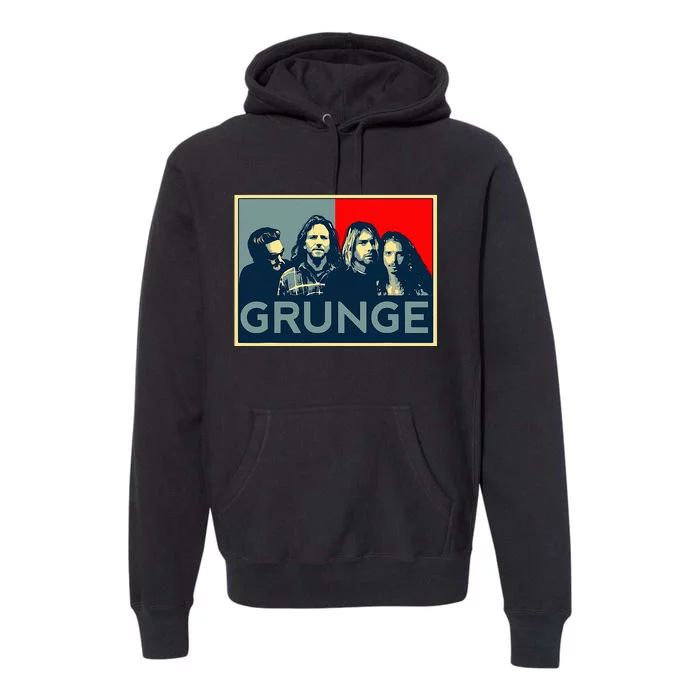 Grunge Seattle Sound Quotes Premium Hoodie